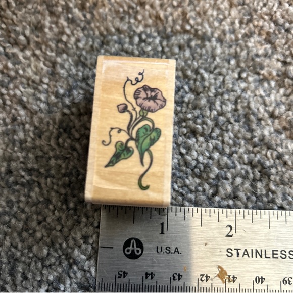Stamp Affair 1995 Flower Rubber Stamp Mounted - Picture 3 of 6